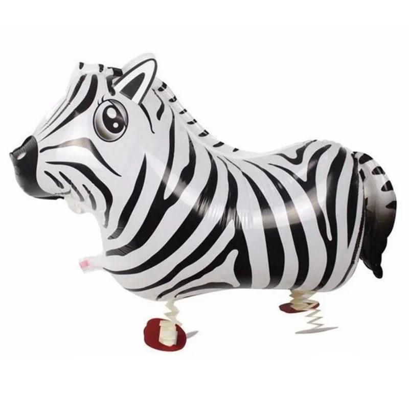 Cute Walking Animals Foil Balloons Pet Cat Giraffe Dinosaur Frogs Walk Helium Balloon Baby Shower Birthday Party Decorations 1Pc