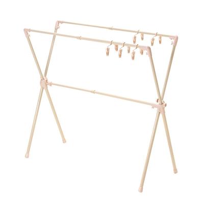 Sekisui Jushi Wäscheständer für Innen, Ausziehbarer breiter Wäscheständer, Ideal zum Trocknen im Innenbereich und zum Trocknen von Futons, FWC-2