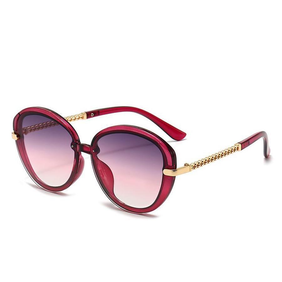 

Модные солнцезащитные очки Круглые солнцезащитные очки Неполяризованные Модный аксессуар фиолетовый