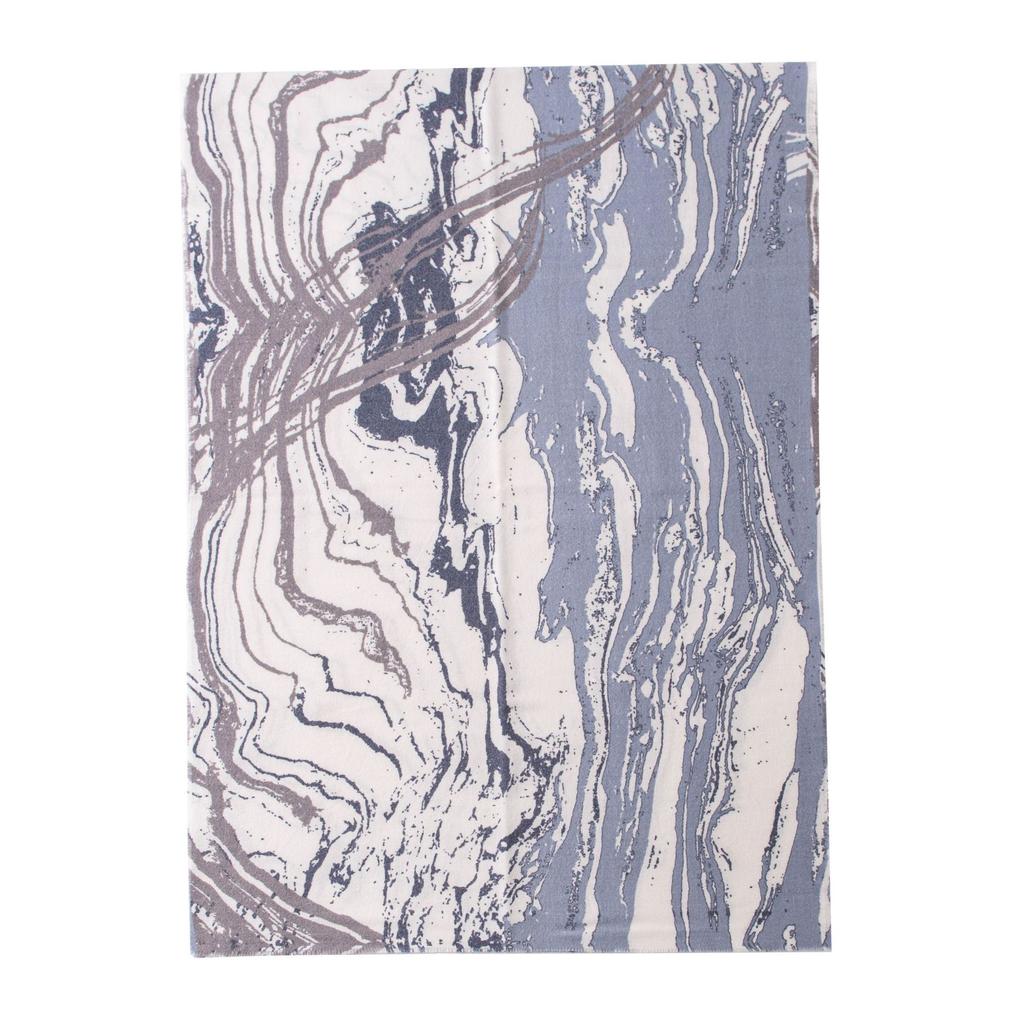 Fresh and Sweet Vertical Pattern Marble Scarf Is Launched for Autumn and Winter Elegant Warm Shawl Imitation Cashmere Scarf for Women