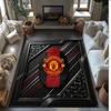 Tappeto in Flanella Stampato Manchester United Antiscivolo Morbido Poliestere Tappeto per Pavimento Tappetino Decorativo per Interni per Camera da Letto Soggiorno Divano