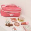 Small Fresh Macaron Cosmetic Bag Portable Large Capacity Travel Cosmetic Handbag Girl Series Storage Handbag Contrast Color