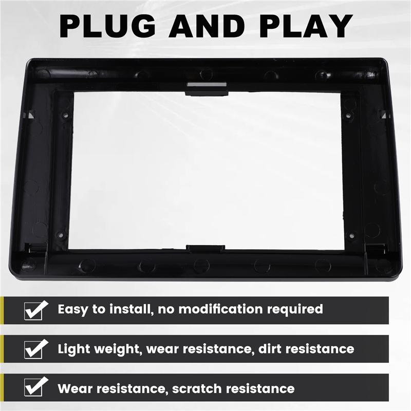 A03Z-10 Inch Dash Fitting Panel Kit Car Frame Fascia Adapter For Android Radio 2 DIN tallation For SUBARU R1 2005-2010 RHD