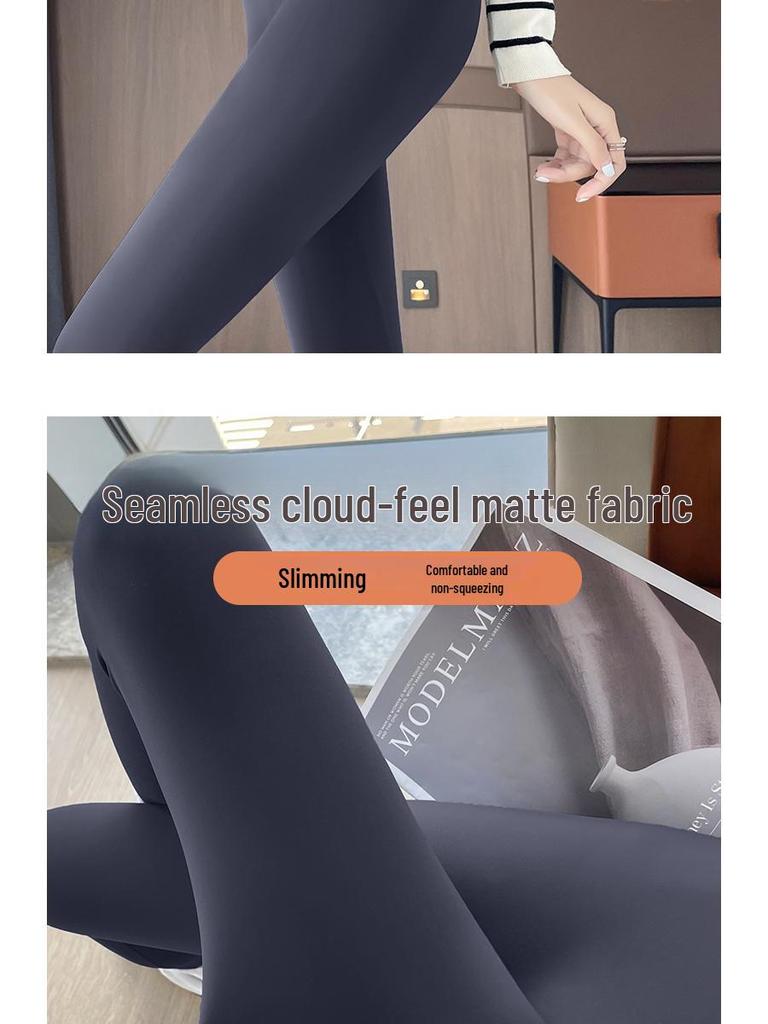 Women's High Waist Black Spade Nylon Slimming Shark Leggings - Tight Fit, Small Feet, No Line, Barbie Style