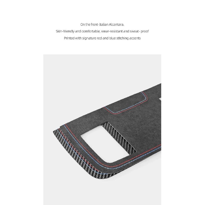 For BMW E90 E92 E93 Made of Alcantara Center Console Air Vent Outlet Panel Trim Performance Stickers Car Interior Accessories