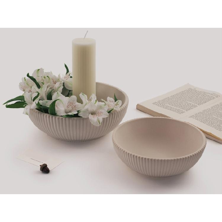 Striped Bowl Resin Moulds for Home Decoration, Resin Bowl SIlicone Moulds for Epoxy Resin, Candle Holder, Vanity Tray