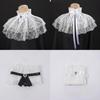 Victorian Style Collared Shirt With Linen And Spandex For Party Stage Costume