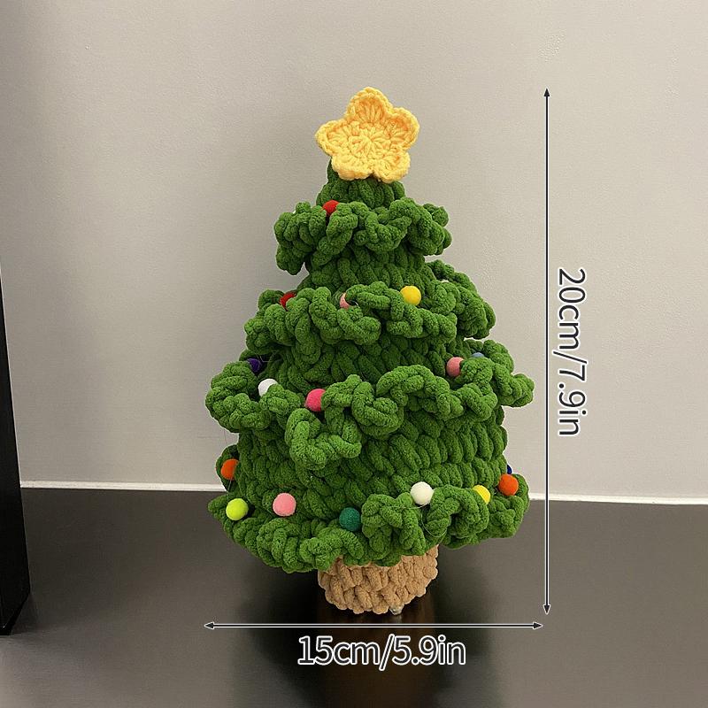 Handgestrickter Weihnachtsbaum Geschenk Weihnachtsmann Heiligabend Geschenk Handgefertigt Gehäkelt Bunt Weihnachtsbaum Schlüsselanhänger Autoanhänger