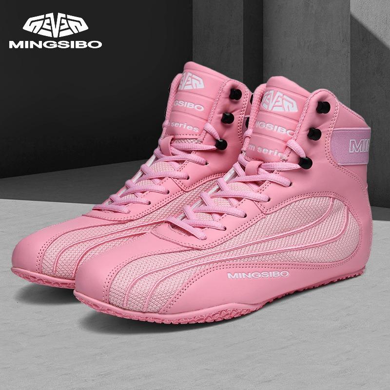Professional high-top boxing shoes boots men's and women's sanda shoes fighting shoes fighting shoes training competition