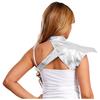 Womens Gothic Steampunk Shoulder Armor Fly Sleeve Adjustable Buckle Metallic Shiny Shrug Rave Wear