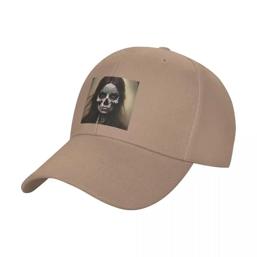 Art gothic dark goddess Skeleton girl Mexican skull Baseball Cap Christmas Hat Streetwear Caps Male Womens
