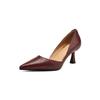 Fashion NEW Spring/Autumn Women Pumps Pointed Toe Thin Heel Shoes Genuine Leather Shoes for Women Concise Shallow Shoes Stiletto Heels