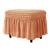 Thickened Bubble Grid Full-cover Skirt Elastic Rectangular Foot Pedal Cover for Home Hotel Footstool Cover Dustproof Cover