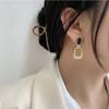 GemChic Women's Earrings Fashionable Ear Stud Needle Embed Zircon Square Exquisite Earrings Birthday Christmas Jewelry Gift