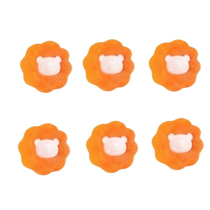Washing Machine Sponge Cleaning Balls Anti Twinning Cleanable Adsorbable Hair Cartoon Xiong Decontaminating Washing Balls