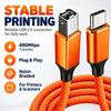 USB 2.0 USB-C Printer Cable 480Mbps Scanner Connection Cable USB-B Data Cord  Fax Machine