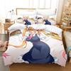 3D Kawaii Girl Miss Kobayashi's Dragon Maid Bedding Set Anime Three-piece Set Adult Kid Bedroom Duvet Cover Sets Home Textiles