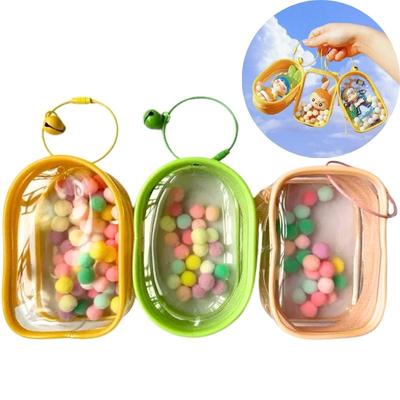 Thicken Transparent Mystery Box Storage Case PVC Storage Pouch Organizer Box Cute Toy Doll Bag Keychain Wallet Dustproof Case