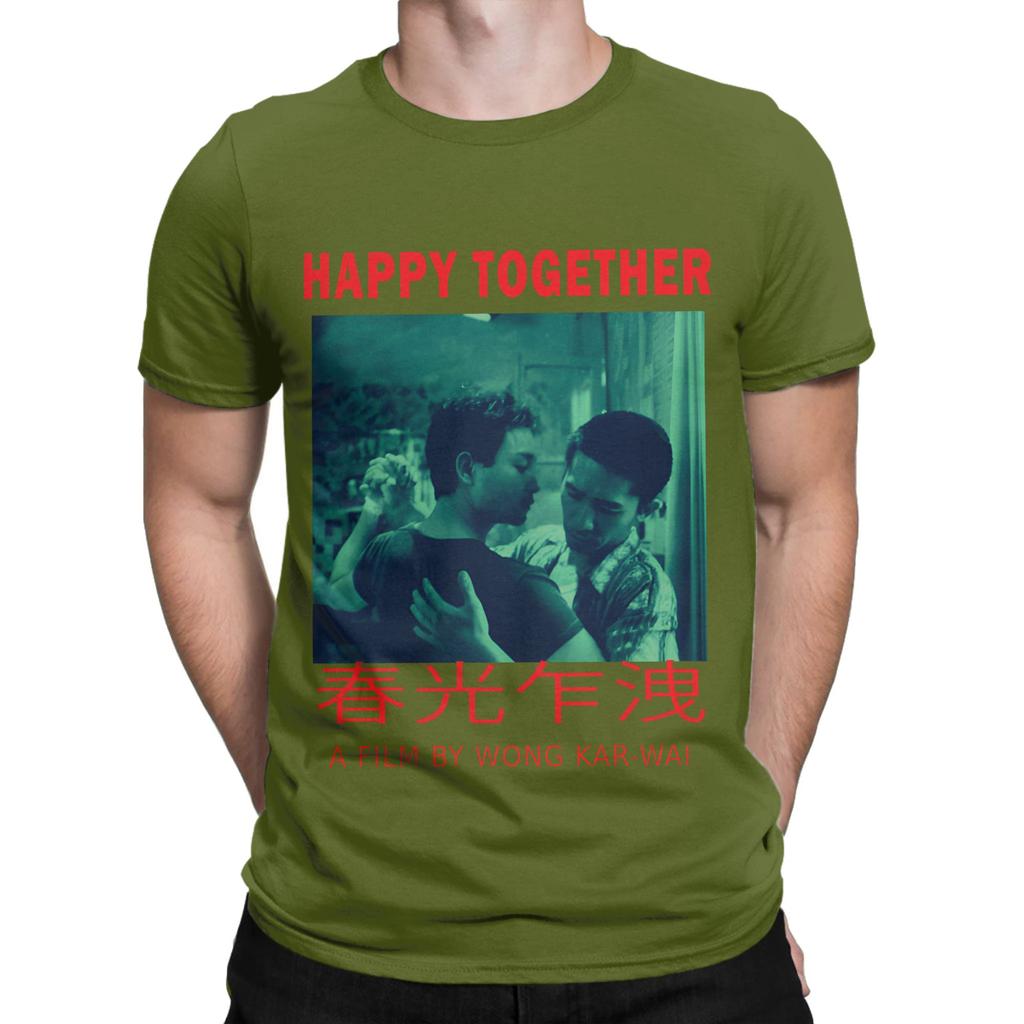 Camiseta Unisex de Película de Wong Kar Wai Camiseta Divertida Manga Corta Cuello Redondo Camisetas Algodón Puro Tops Gráficos