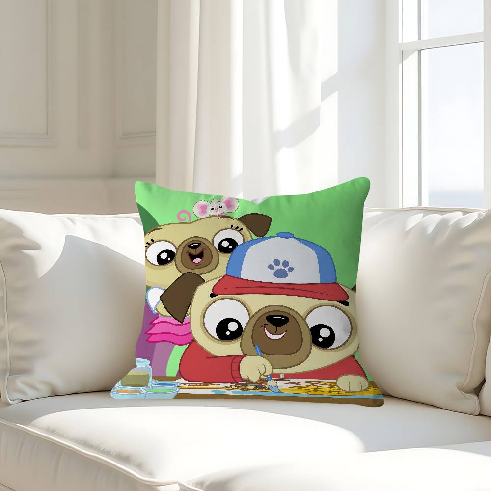 Cartoon C-Chip And P-Potato Pillow Case Removable Washable Cushion Cover – All-Season Soft Linen