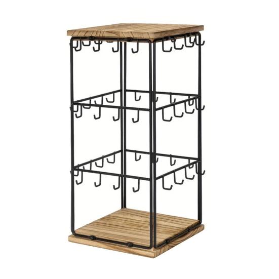 Earring Display Stand with 48 Hooks Earring Display Holder for Vendors 360 Degree All-Round Display Necklaces Bracelets Earring