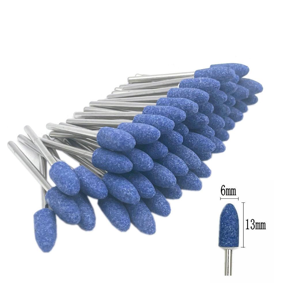 50pcs/set  Dental Stone Grinder Polisher Burs For Contouring Shaping Porcelain Dental Rotary Stone Polisher 2.35mm Shank