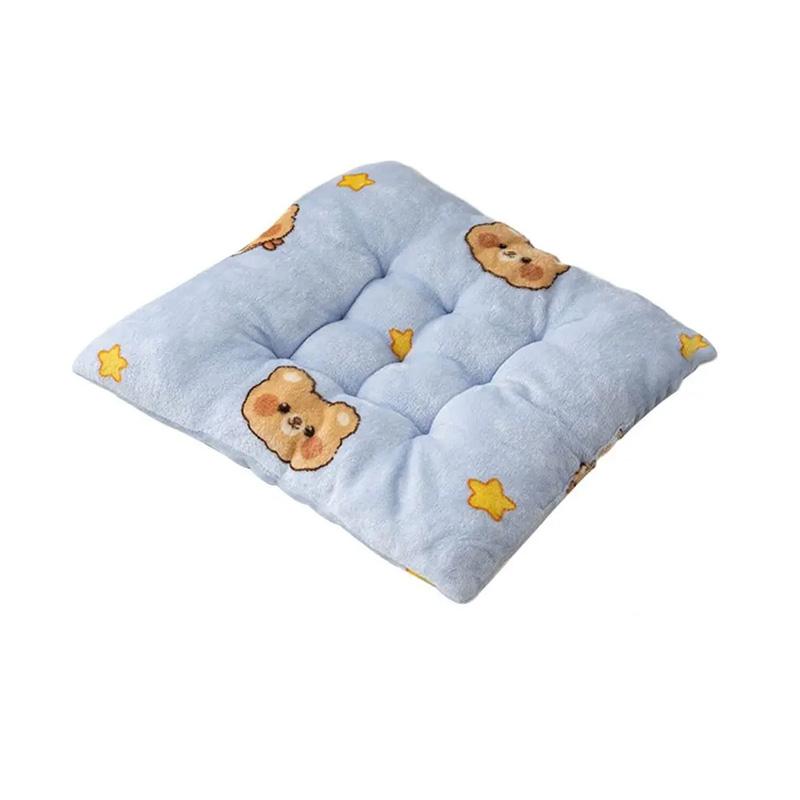 1PC Plush Thickened Chair Pad 40x40cm Square Non-slip Seat Cushion for Home&Office Butt Pad Back Cushion