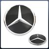 Car Sticker Front Grill Mirror Emblem Black And Silver Newest 3D Style Emblems Fit For Mercedes Benz A B C E S R SL ML GL GLA GL