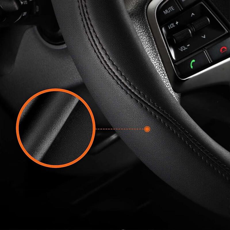 Universal Leather Steering Wheel Cover