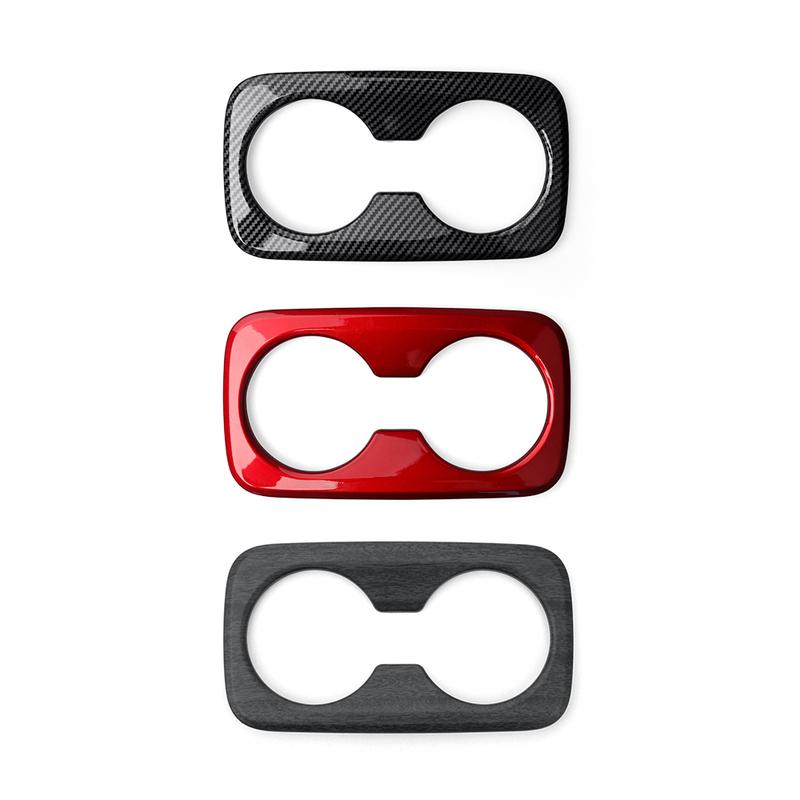 For Kia Sportage NQ5 -2026/For Hyundai Tucson -2024 Carbon Fiber Rear Row Water Cup Cover Trim Interior Accessories