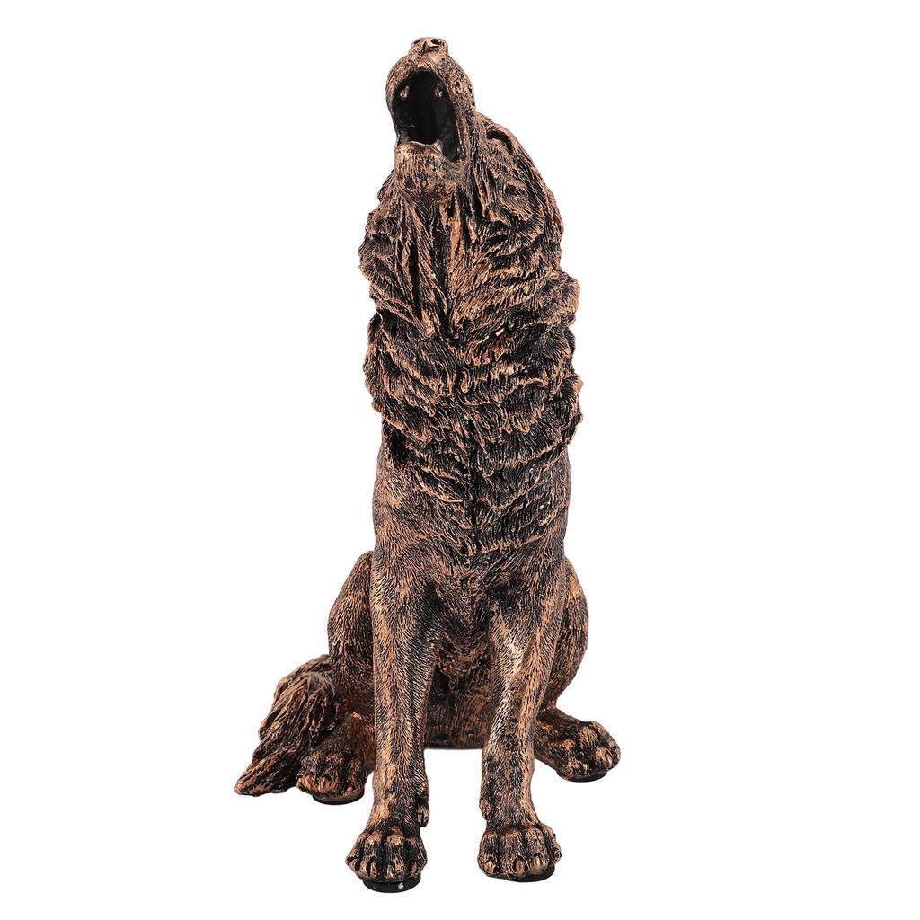 Wolfsstatue aus Kunstharz, innovative Wolfs-Sammelfigur, Dekorationsfigur für Zuhause und Büro