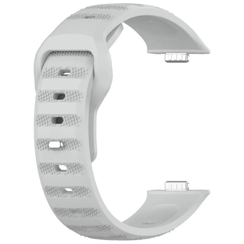 

ремешок для Huawei Watch Fit 4 Pro 3 2 ремешок для часов силиконовый ремешок fit4 fit3 сменный ремешок браслет с металлической застежкой Watch Fit 2 светло-серый