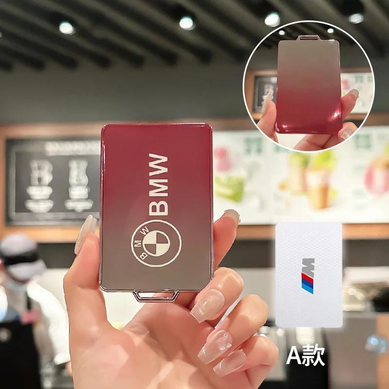 

Hot 2025 Fashion TPU Car NFC Digital Card Key Case Cover Holder Shell For BMW New 5 7 Series X5 X7 535le 2022 Auto Keychain Acce with Bmw Logo