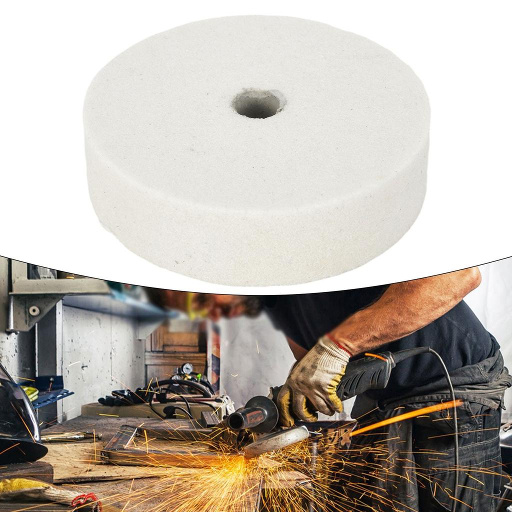 Polishing Wheel 20mm Width 75mm/3 Inches Ceramic Yellow/White/Gray
