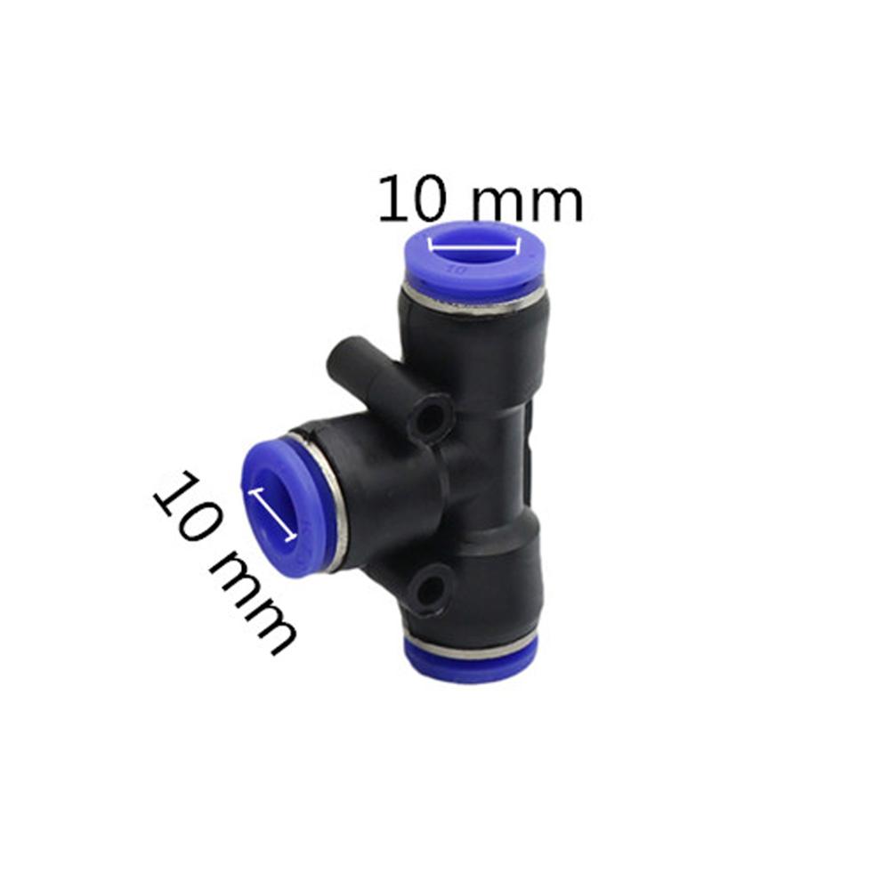 5 Pcs 6/8/10/12mm Tee Connector Garden Irrigation Quick Connectors Pneumatic Joint Mist Cooling System Adapters Water connector