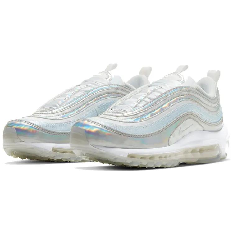 Nike Womens Air Max 97 'Iridescent' (women's sizes) Spangle / White / Iridescent Running Shoes CU8872 196
