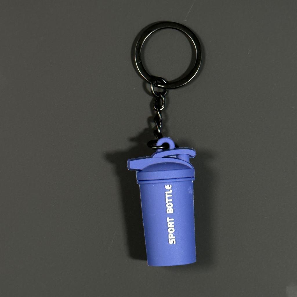 Fitness Series Gummi-Schlüsselanhänger: Hantel- & Kurzhantel-Anhänger für Geschenke