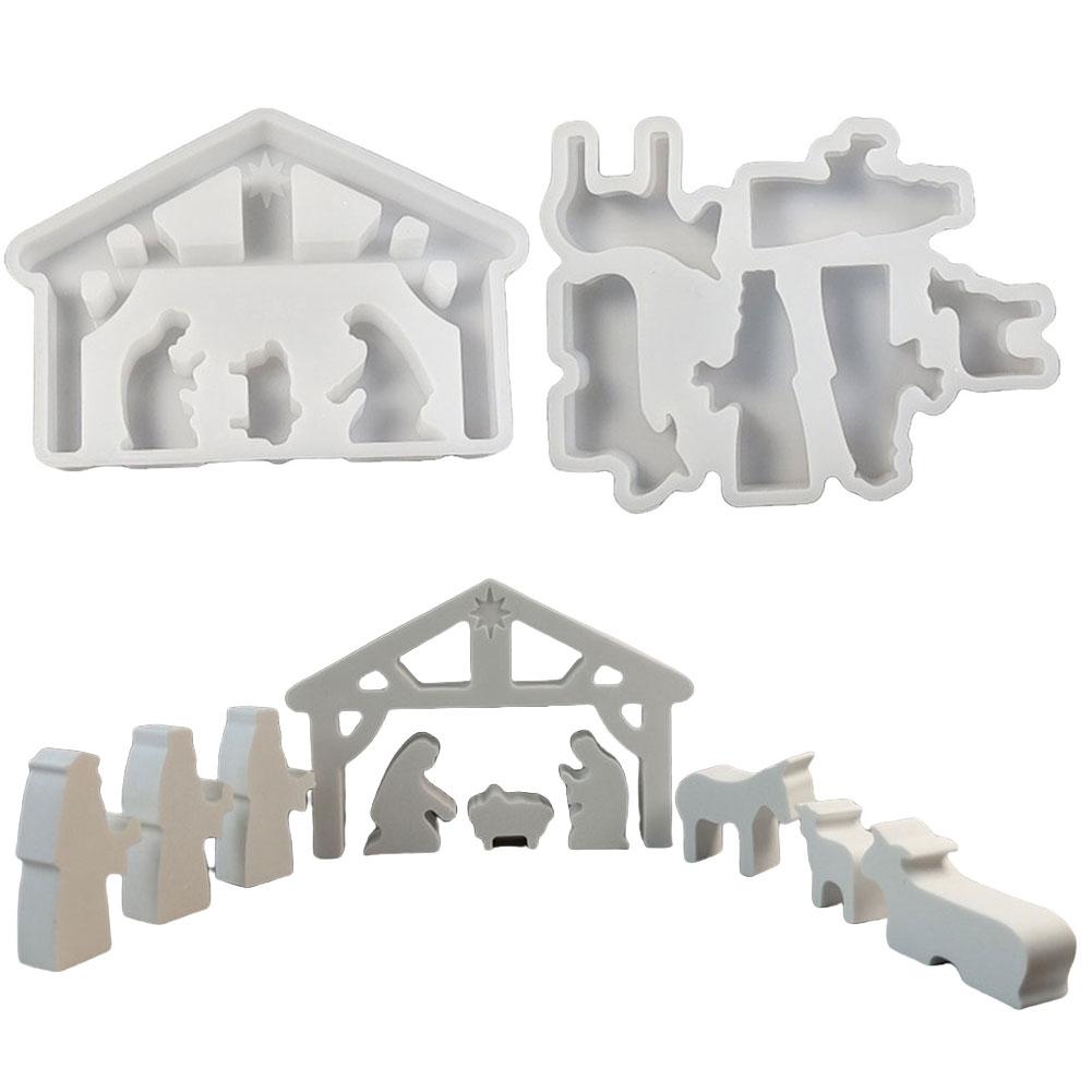 Silicone Candlestick Mold Handicraft Mold Ornament Art Candle Mold 3D Casting Mould for Home Decoration