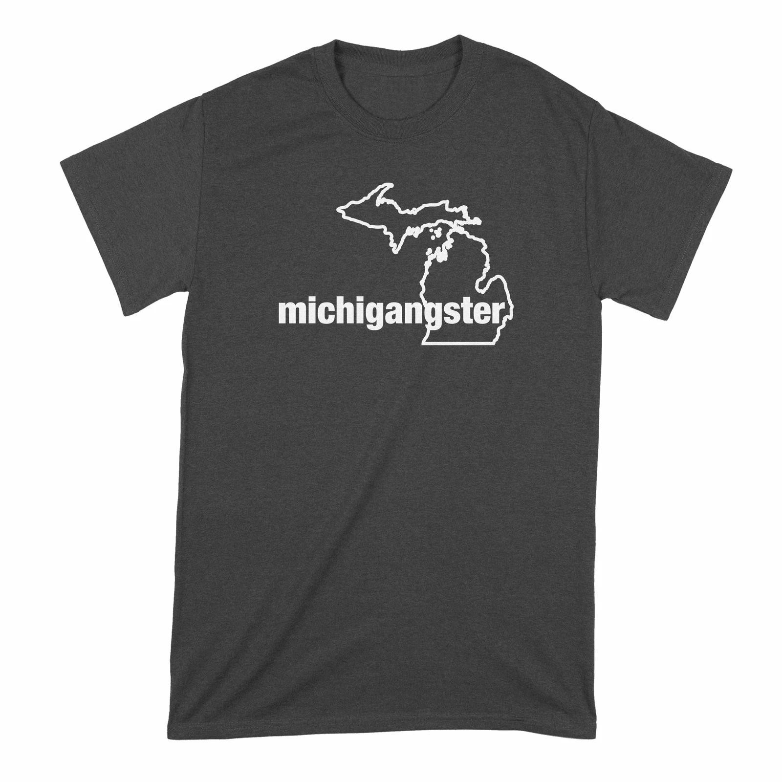 Michigangster TShirt Michigan Gangster Shirt Michigander T Shirt Michigan Native M