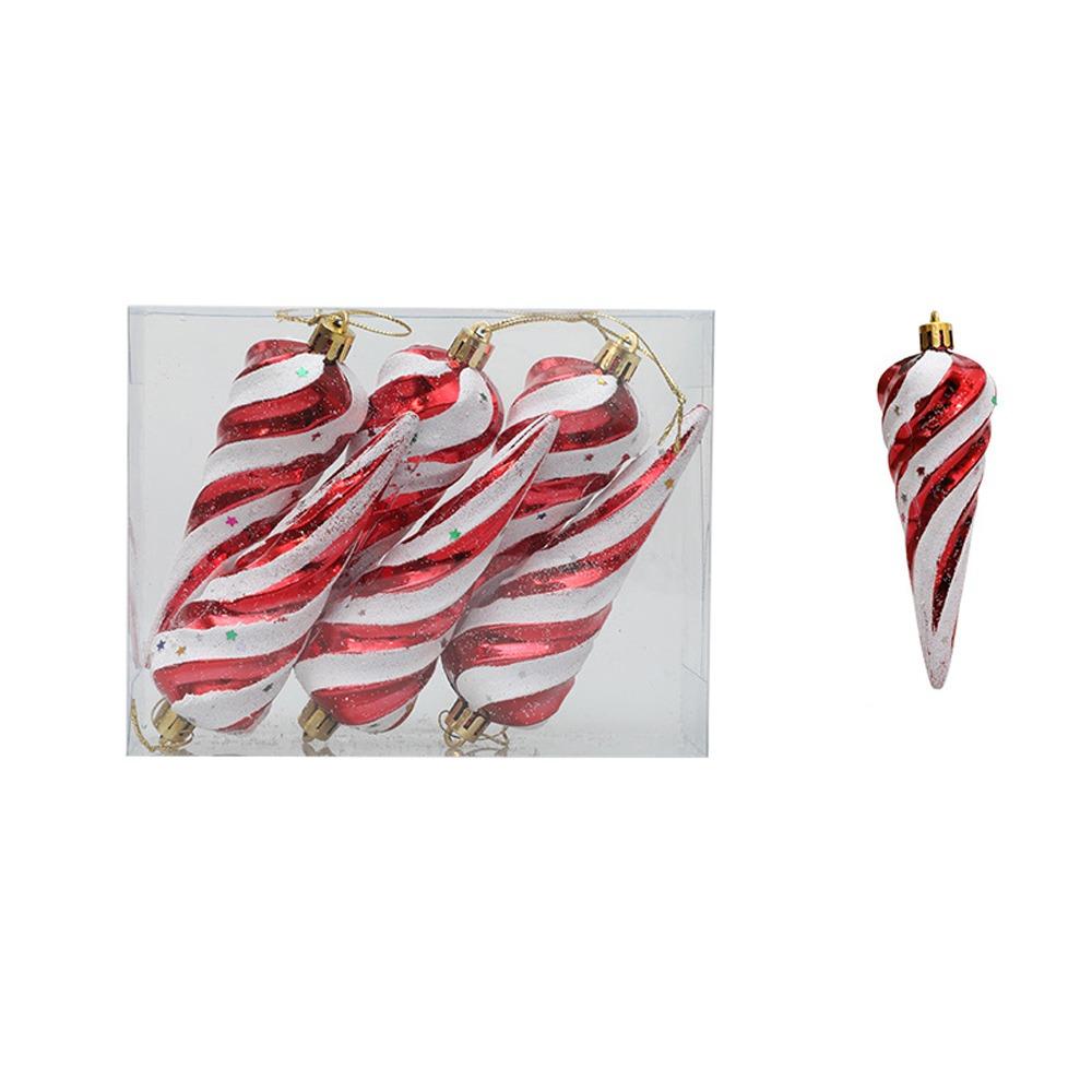 

6pcs Shatterproof Painted Christmas Balls Set Christmas Tree Pendants Home New Year Festival Gift Style 2