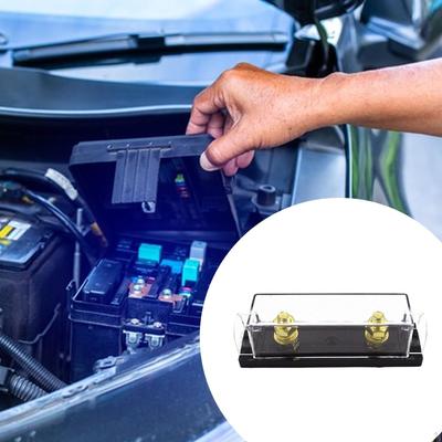Automotive Fuse Holder Bolt On Power Circuit Protection Replace Car Block Splashproof Easy