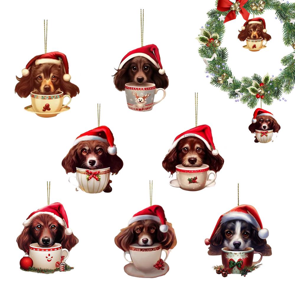 Christmas Decorations Dog Pendant Christmas Tree Decor Creative Dog Pendant Christmas Decor Ornaments For Christmas Holiday New