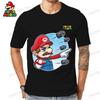 Parent-child Wear Quick Dry Men's Children's T-Shirt Mens Clothes Super Mario T-shirts 2024 110-6XL Y2k Short Sleeve 3D Print