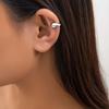 1Pcs Gold Color Smooth Water Drop Clip Earring Gothic C Shape Ear Cuff Stud Thick Earclips for Women Party Jewelry Gifts