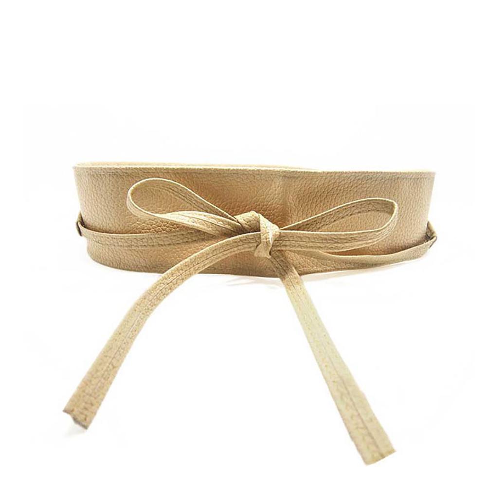 Fashion Women Faux Leather Wrap Around Tie Corset Cinch Waist Wide Dress Belt