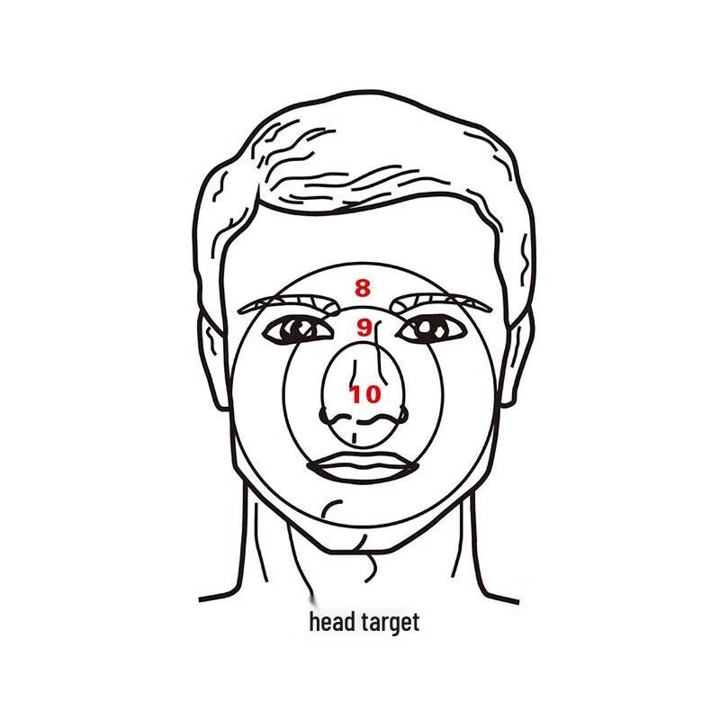 Terrorist Head Ring Target Paper