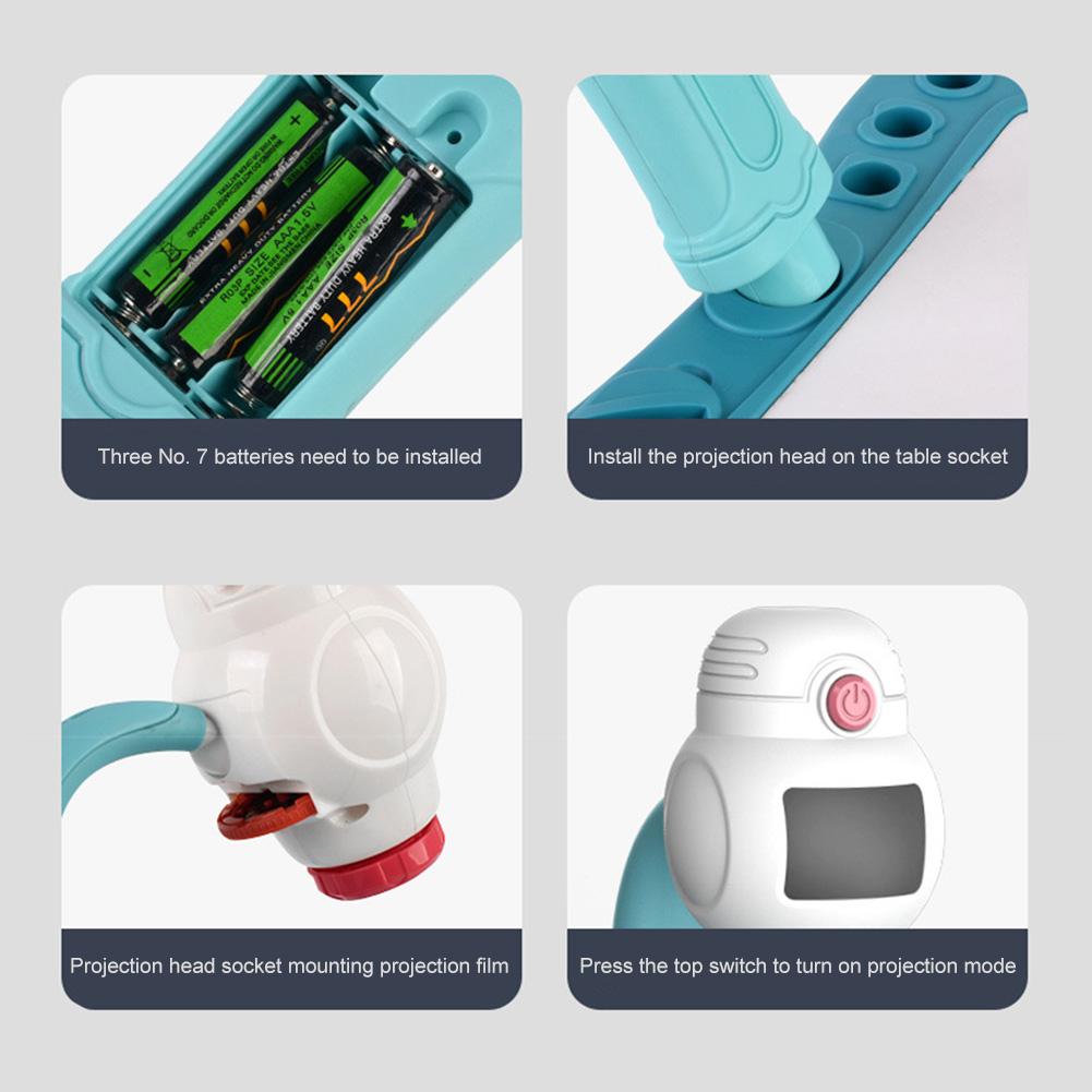 LED-Projektor Kunst Zeichentisch Spielzeug für Kinder Malbrett Lernen