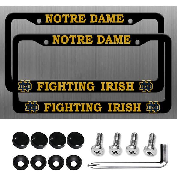 2 Packs Matte Black For Oregon Ducks License Plate Frames -2 Holes License Plate Holder,Universal Aluminum Tag Frame For License Plate For Front And S-SM