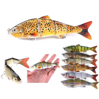 3D Fisheye Simulation Hard Bait Multi Jointed Swimbaits Lifelike Slow Sinking Swimming Bass Lure