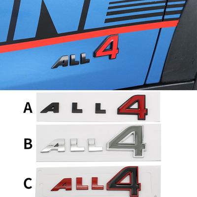 Pegatinas de Emblema Metálico para Coche ALL 4 Aptas Para MINI R60 R61 F60 Cooper S Countryman Paceman Pegatinas de Emblema para Carrocería del Maletero Trasero del Coche